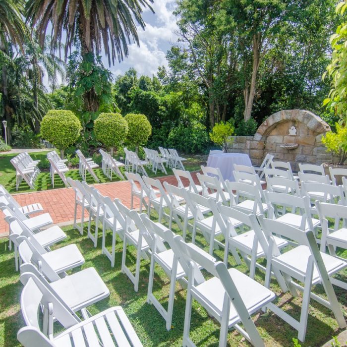 chairs on the garden