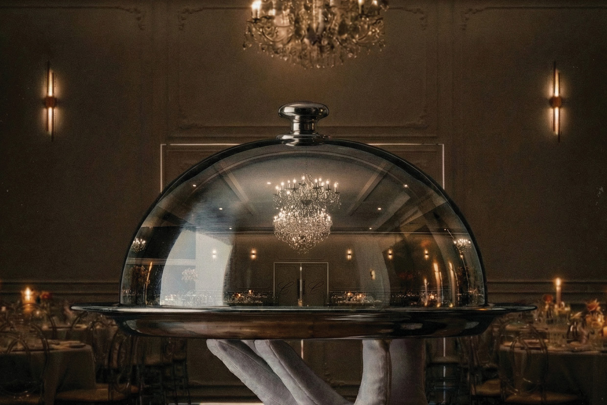 Conca D'oro Classic Ballroom choche with reflection - The Art of Hospitality background