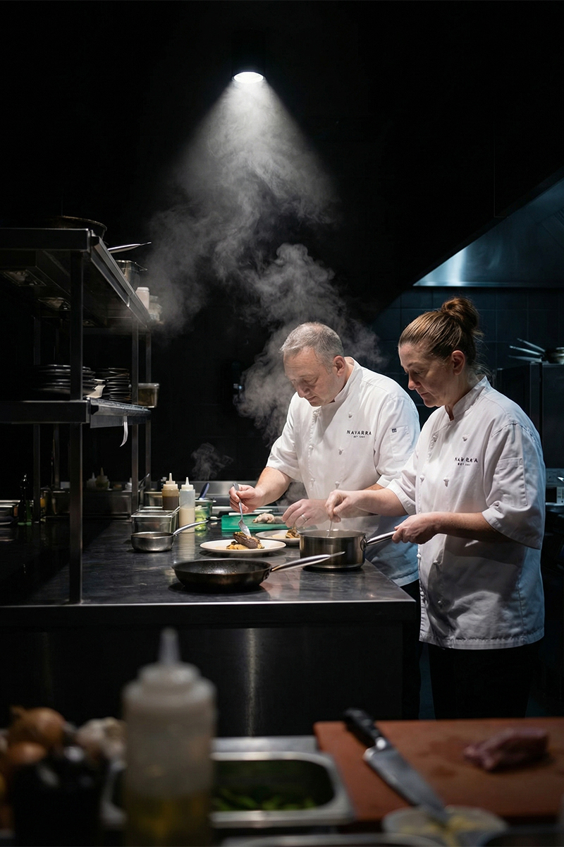 the Art of Hospitality: Chefs in kitchen
