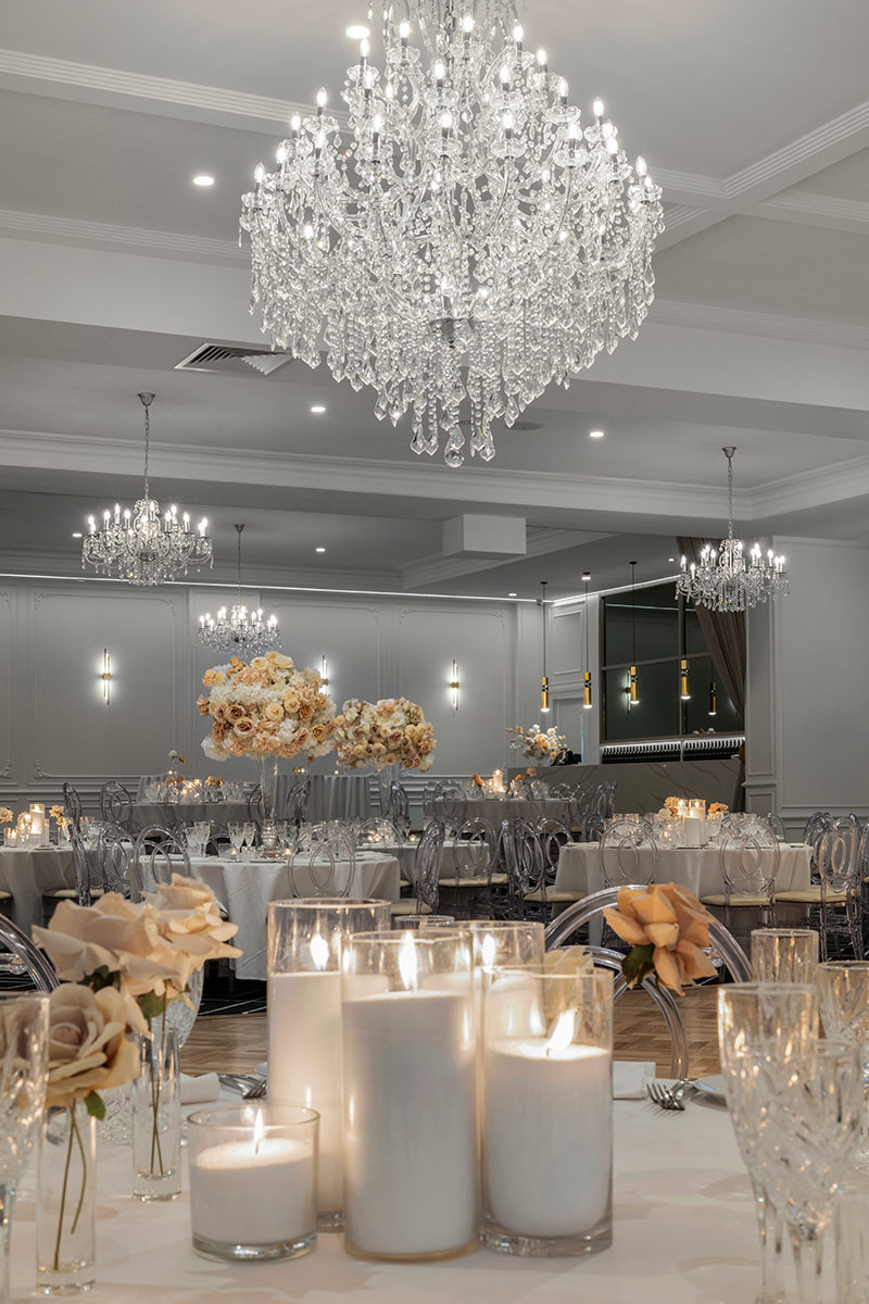 The Classic Ballroom at Conca D'oro table setting