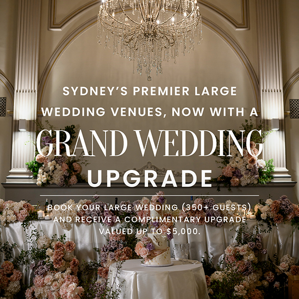 Grand wedding $5,000 upgrade offer