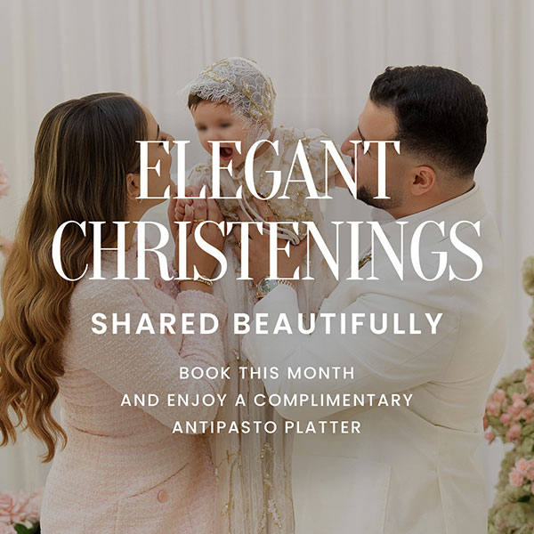Elegant Christenings Offer - complimentary antipasto platter