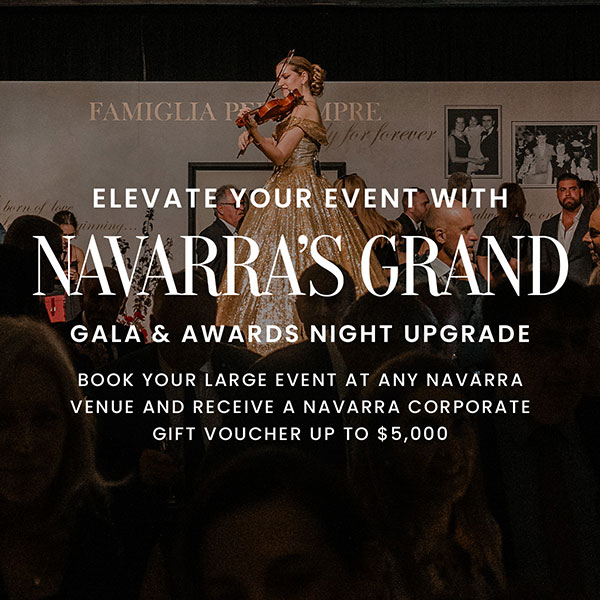 Grand Corporate Upgrade Offer for Gala and Awards Nights - up to $5,000 corporate gift voucher