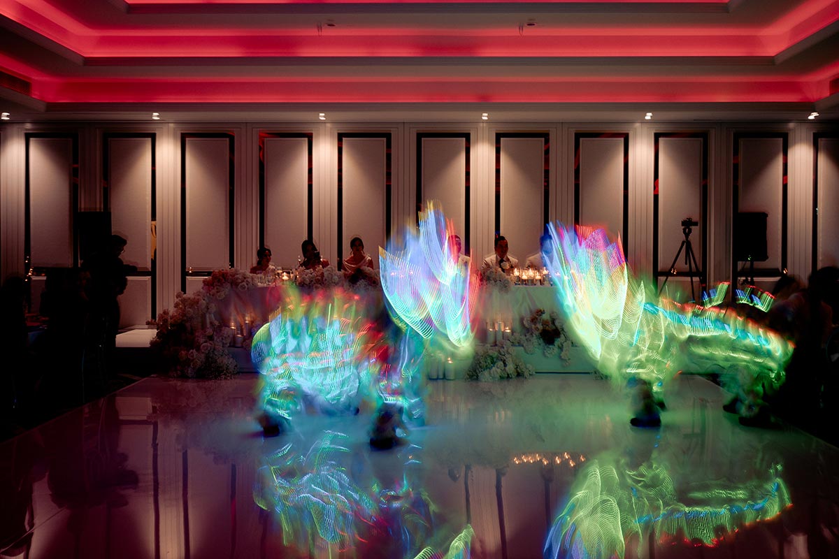 Large Cultural Wedding at Le Montage with dancers