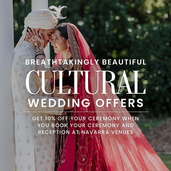 Cultural wedding offer 10% off ceremony