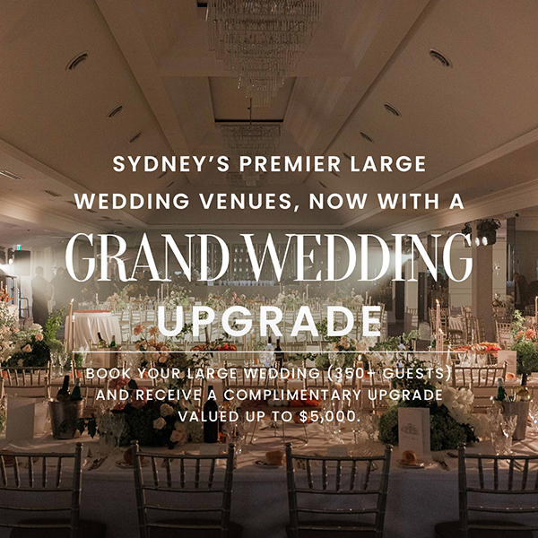 Grand wedding $5,000 upgrade offer
