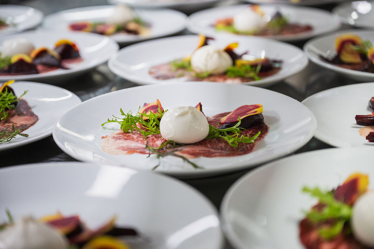 artistically plated meals