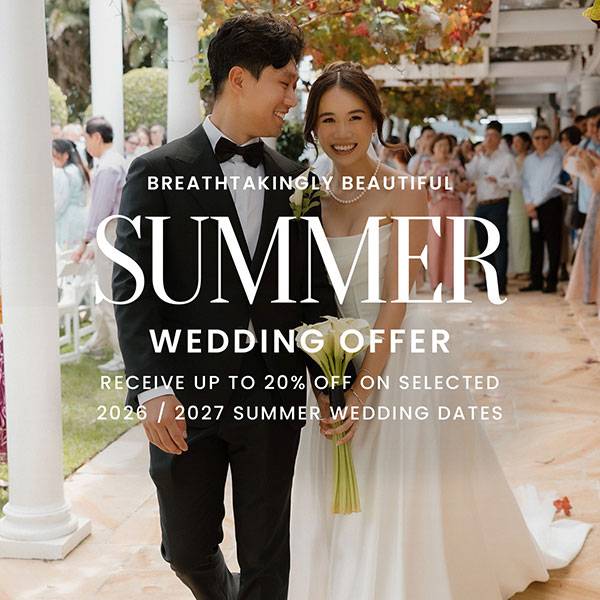 Breathtakingly Beautiful Summer Wedding Offer - up to 20% off selected dates