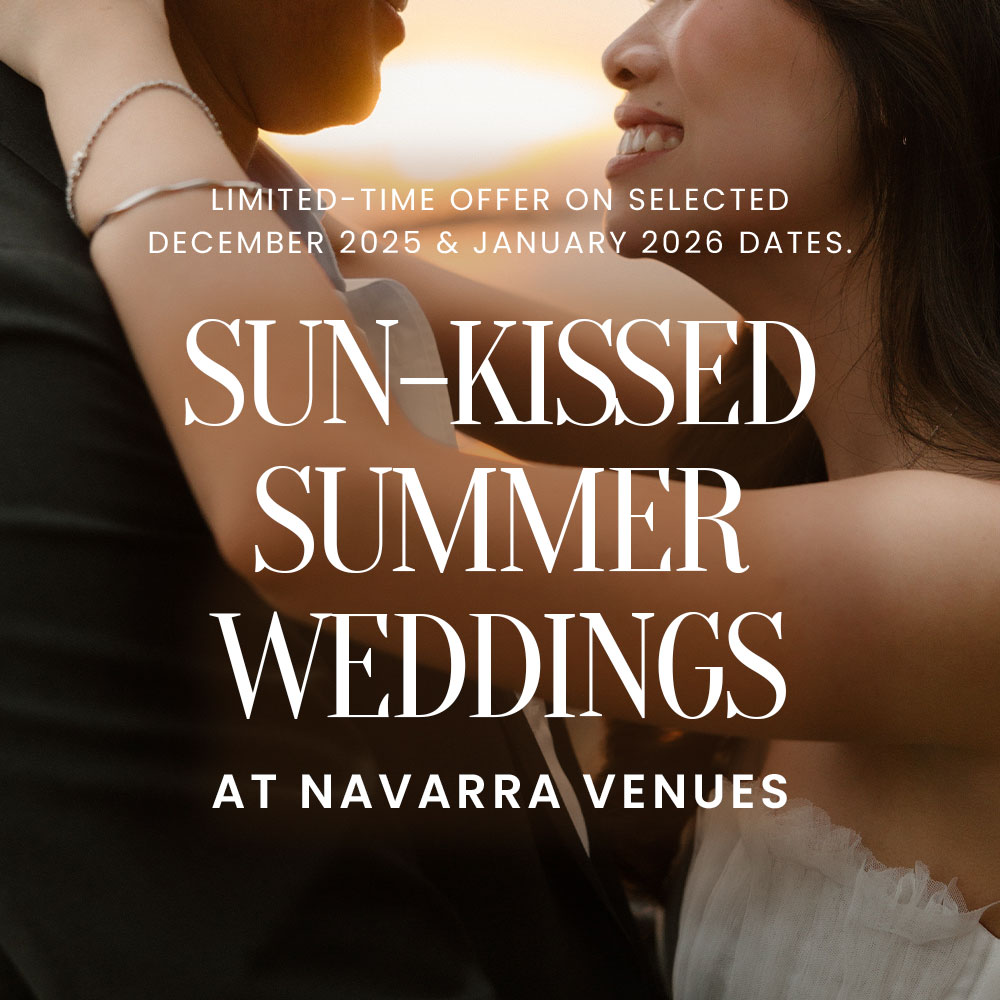 Summer Weddings at Navarra Venues limited time offer